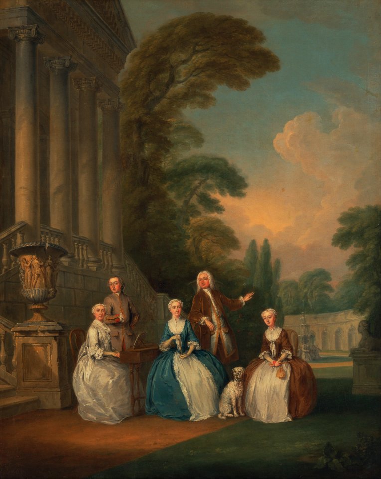 Joseph Francis Nollekens - Portrait of a Family - Google Art Project