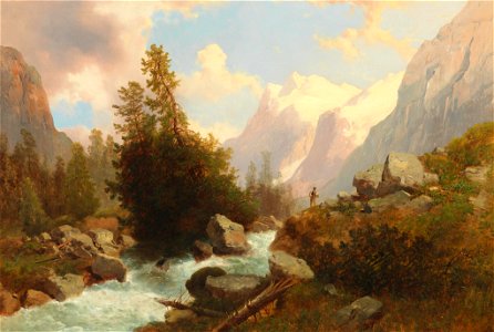 Josef Thoma Blick auf das Wetterhorn 1877