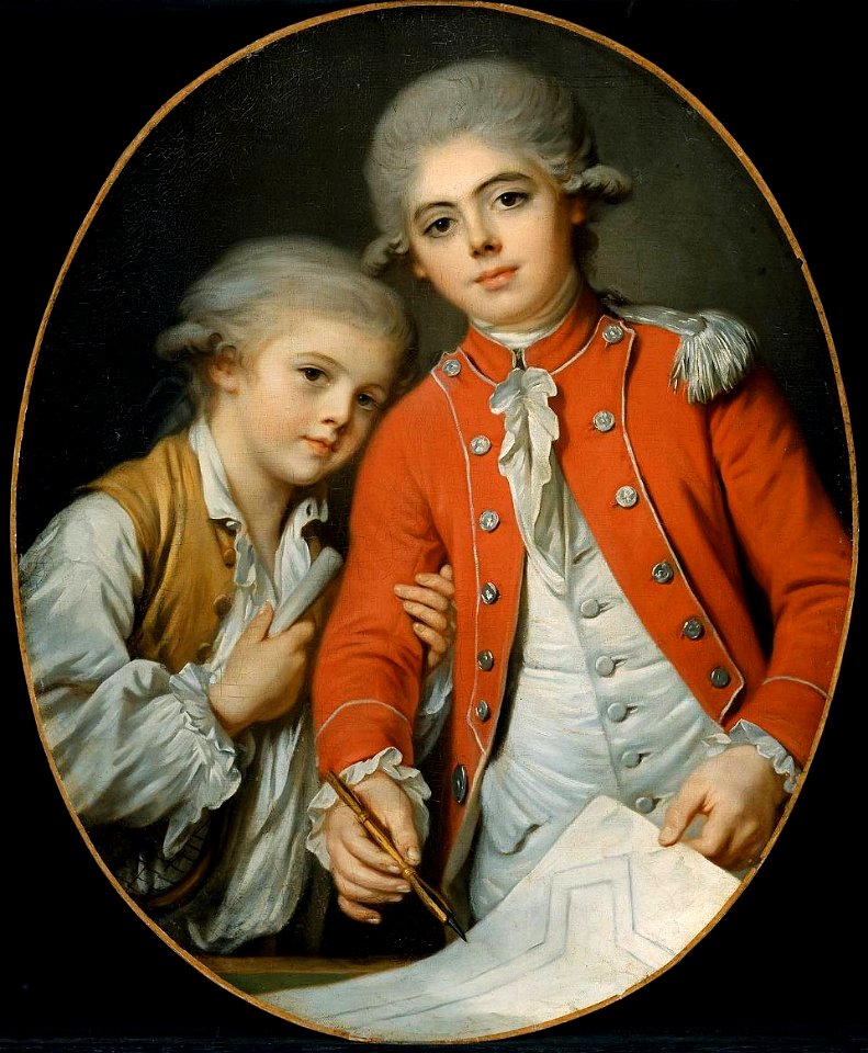Joseph Boze - Portrait of two Boys