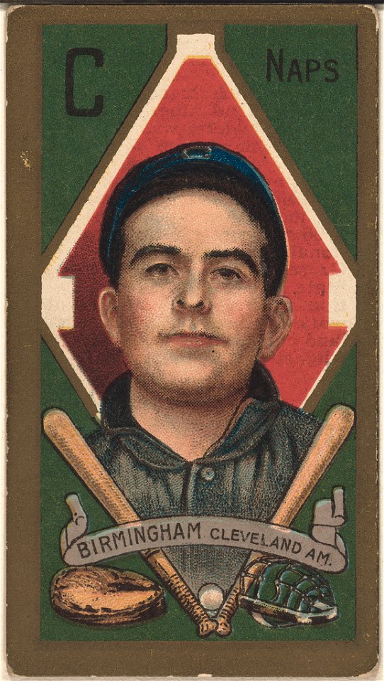 Joseph Birmingham, Cleveland Naps, baseball card portrait LCCN2008677856