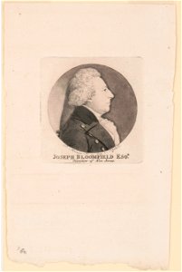 Joseph Bloomfield, head-and-shoulders portrait, right profile LCCN2007677880