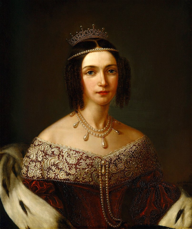 Josefina, 1807-1876, drottning av Sverige och Norge prinsessa av Leuchtenberg (Sophie Adlersparre) - Nationalmuseum - 15092
