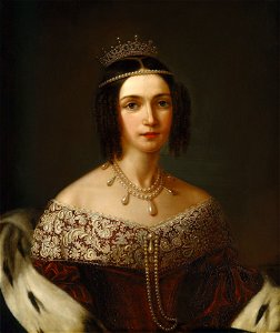 Josefina, 1807-1876, drottning av Sverige och Norge prinsessa av Leuchtenberg (Sophie Adlersparre) - Nationalmuseum - 15092