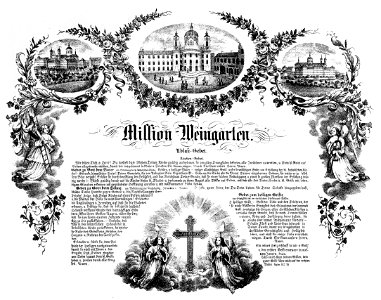 Joseph Bayer Mission Weingarten Ablaß-Gebet ca1853