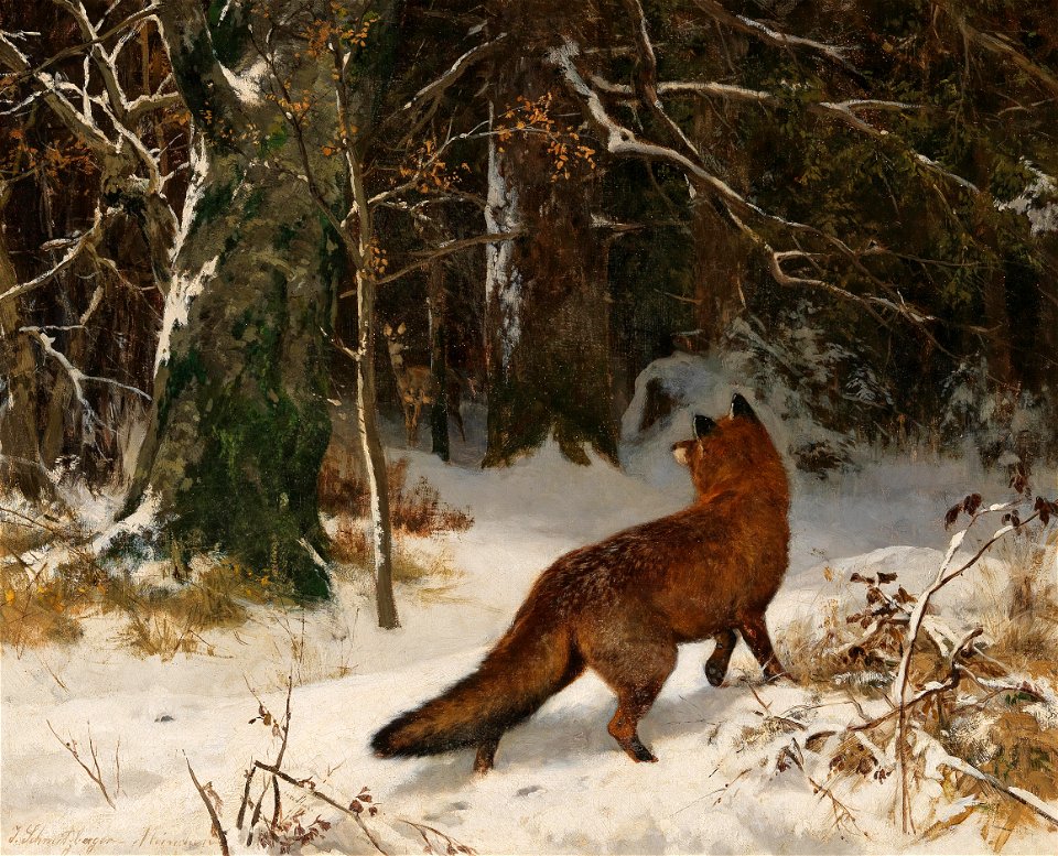 Josef Schmitzberger Winterliche Begegnung