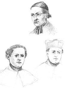 Joseph Bayer Porträtskizzen Geistliche