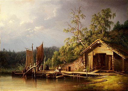 Joseph Magnus Stäck - Fiskarstuga i skärgården