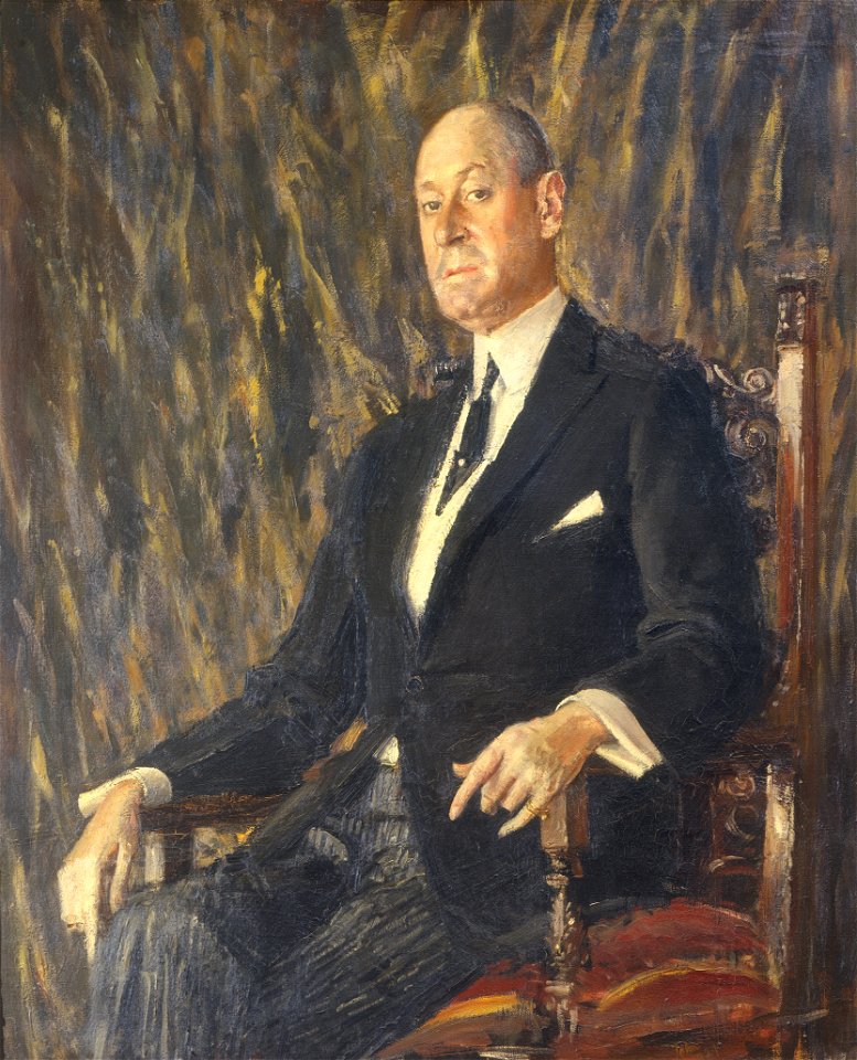 Joseph E Widener by Augustus John 1921