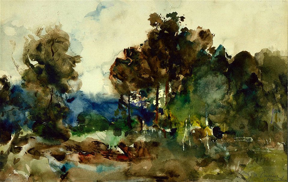 Joseph Frank Currier - Landscape Sketch