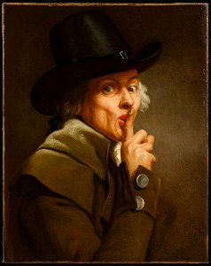 Joseph Ducreux - Selfportrait, called Le Silence (The Silence) - NM 7495 - Nationalmuseum