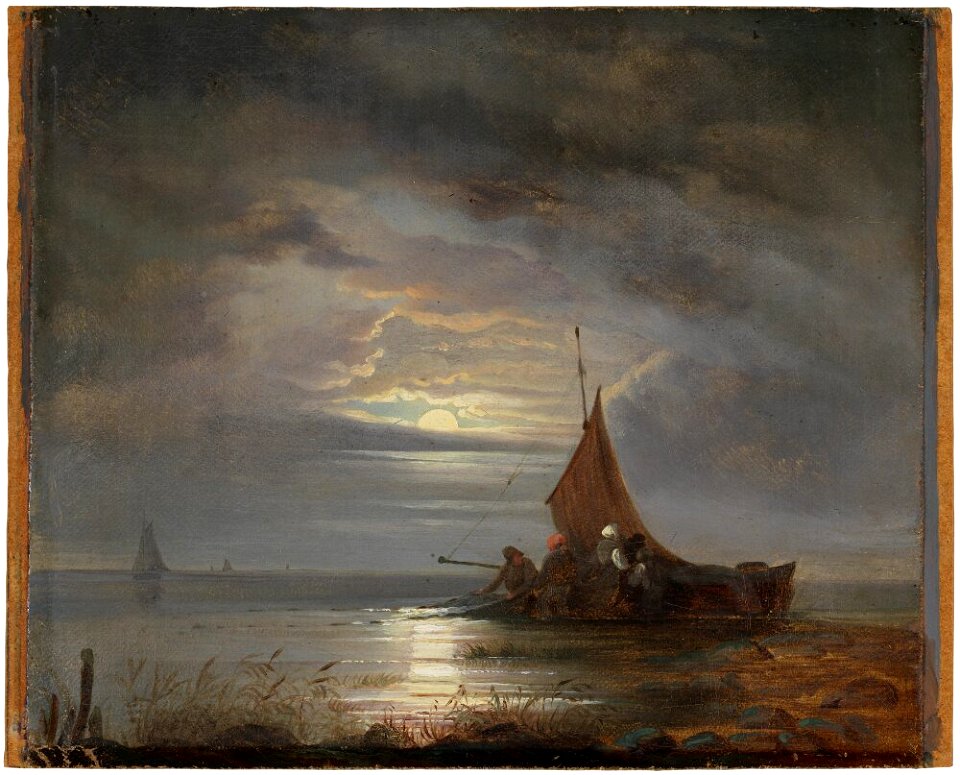 Josefina Holmlund - Coastal Landscape with Fishermen - NM 7503 - Nationalmuseum