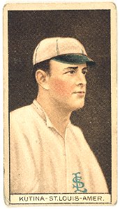 Joseph Kutina, St. Louis Browns, baseball card portrait LCCN2008678393