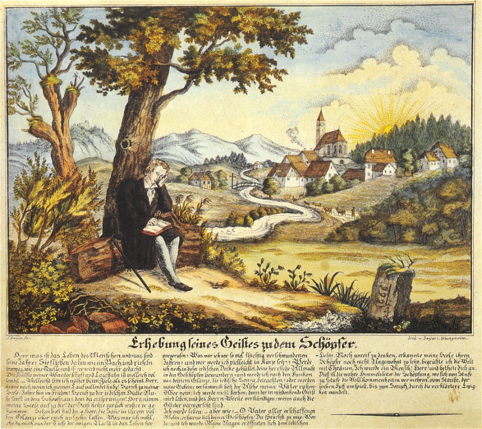 Joseph Bayer Erhebung seines Geistes zu dem Schöpfer vor1846