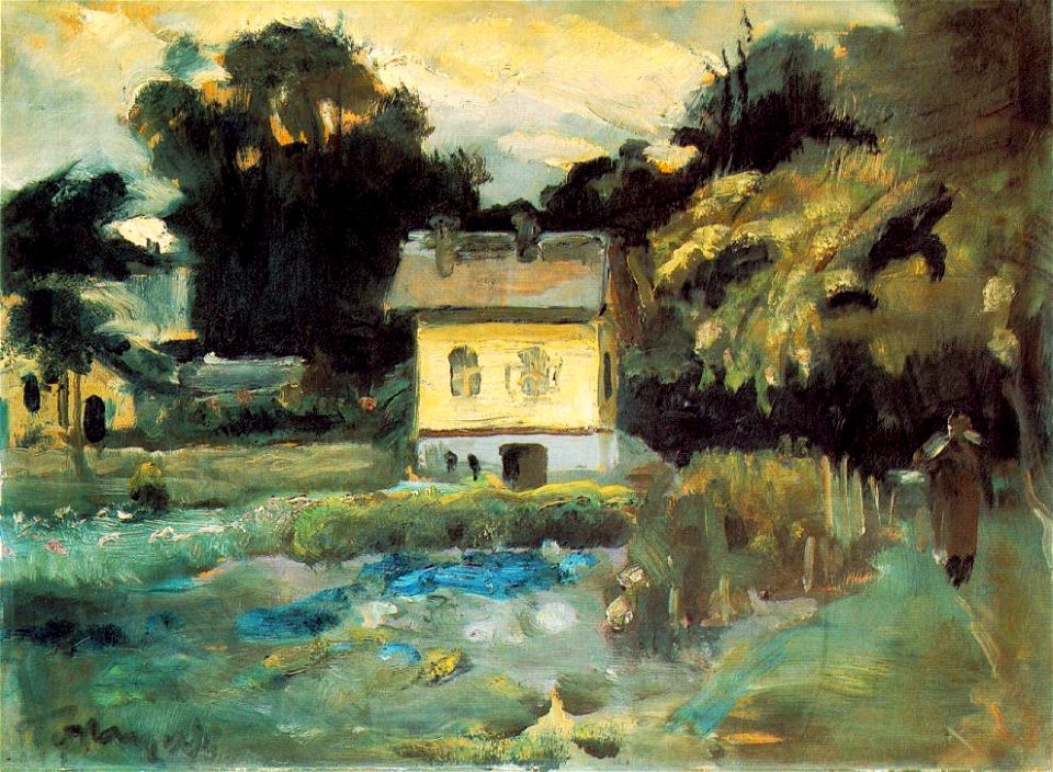 János Tornyai (1869-1936) View at Szentendre(1933)