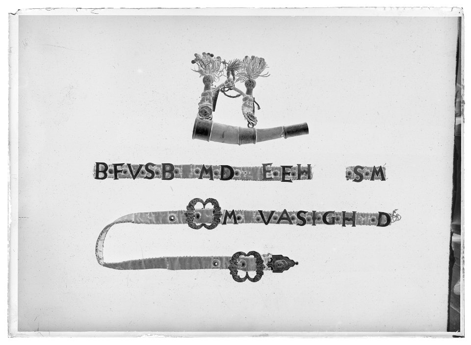 Jägarhorn för hetsjakt ca 1600 - Livrustkammaren - 51724-negative