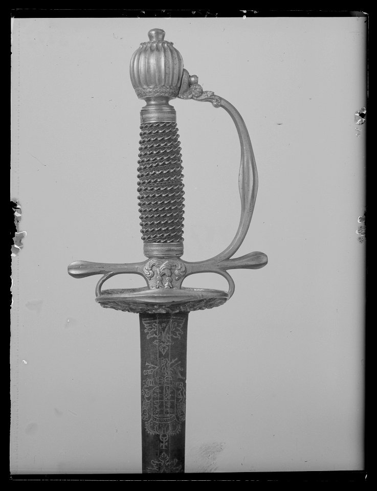 Kommendervärja, Sverige, tillverkad i Sachsen 1706-1707 - Livrustkammaren - 11021