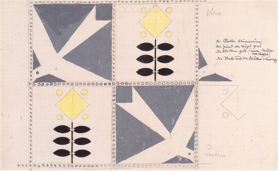 Kolo Moser - Dekorationsentwurf -1902-03