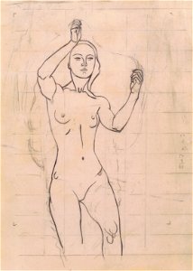 Kolo Moser - Figurenstudie zu „Venus in der Grotte“ - ca1914
