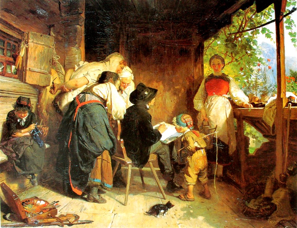 Konrad Grob Der Maler auf der Studienreise 1872