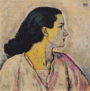 Kolo Moser - Frauenbildnis im Profil - ca1912