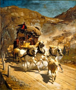 Rudolf Koller - Die Gotthardpost (1874)