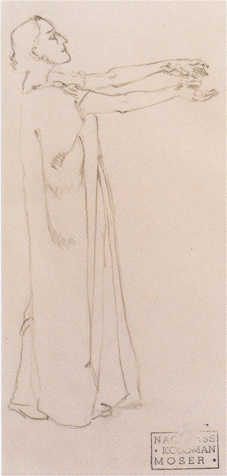 Kolo Moser - Figurenstudie zu Isolde - ca1915