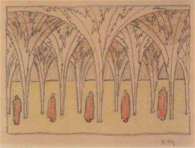 Kolo Moser - Bühnenbildentwurf für „Der Bergsee“4