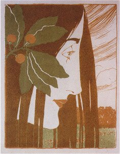 Kolo Moser - Ein decorativer Fleck in „Roth und Grün“ - 1897
