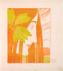 Kolo Moser - Ein decorativer Fleck in „Roth und Grün“ - 1898
