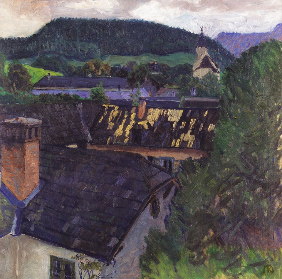 Kolo Moser - Blick auf Payerbach - 1908