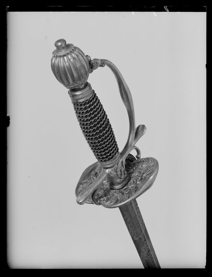 Kommendervärja, Sverige, tillverkad i Sachsen 1706-1707 - Livrustkammaren - 45367