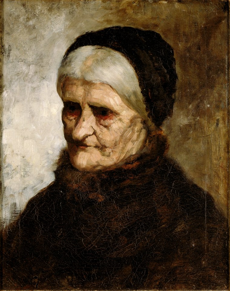 Robert Koehler - Head of an old woman (1881)