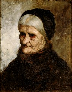 Robert Koehler - Head of an old woman (1881)