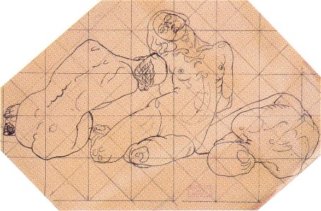 Kolo Moser - Drei kauernde Frauen, ca1914