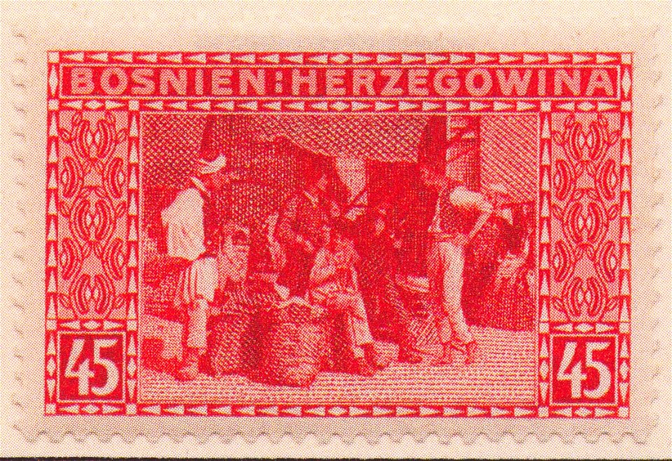 Kolo Moser - Briefmarke für Bosnien-Herzegowina 45