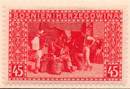 Kolo Moser - Briefmarke für Bosnien-Herzegowina 45