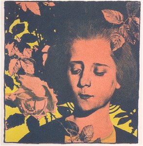 Kolo Moser - Mädchen in Rosen3 - 1898