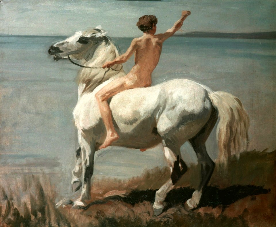 Rudolf Koller - Junge auf dem Schimmel
