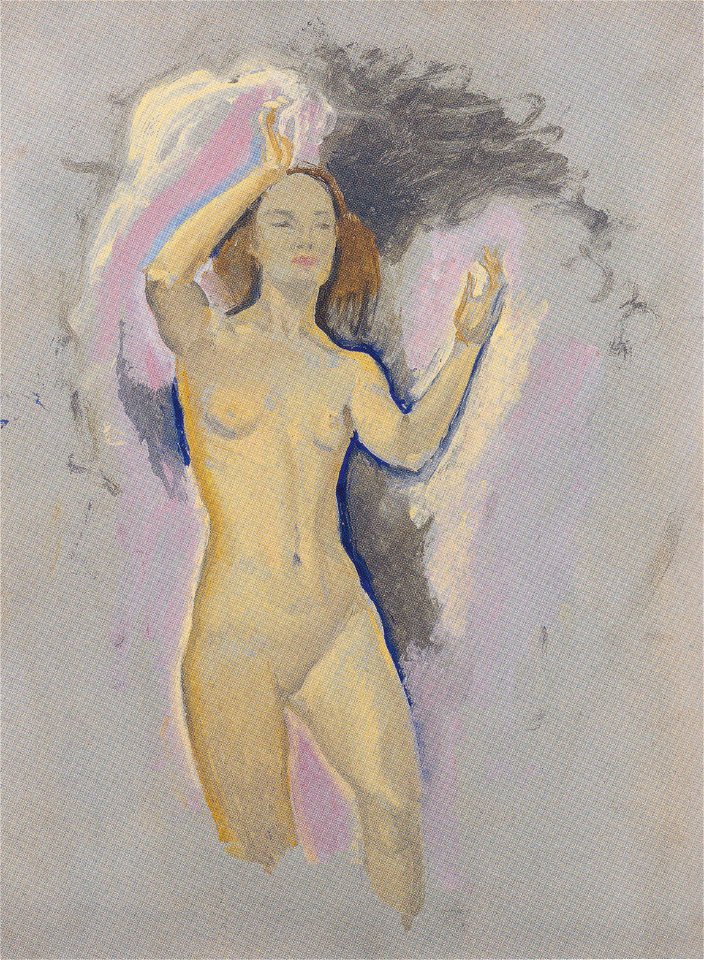 Kolo Moser - Studie zu „Venus in der Grotte“ - ca1914