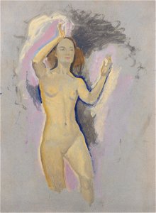 Kolo Moser - Studie zu „Venus in der Grotte“ - ca1914