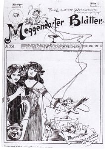 Kolo Moser - Umschlagsgestaltung für „Meggendorfer Blätter“ - ca1895