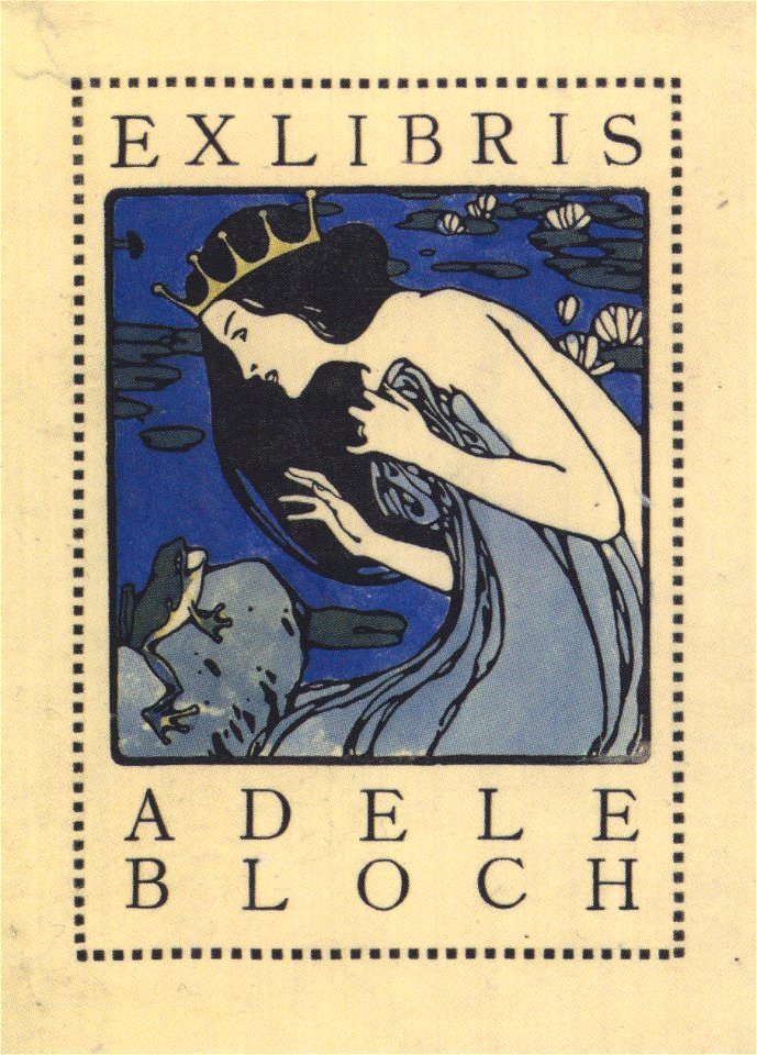 Kolo Moser - Exlibris für Adele Bloch -ca1905