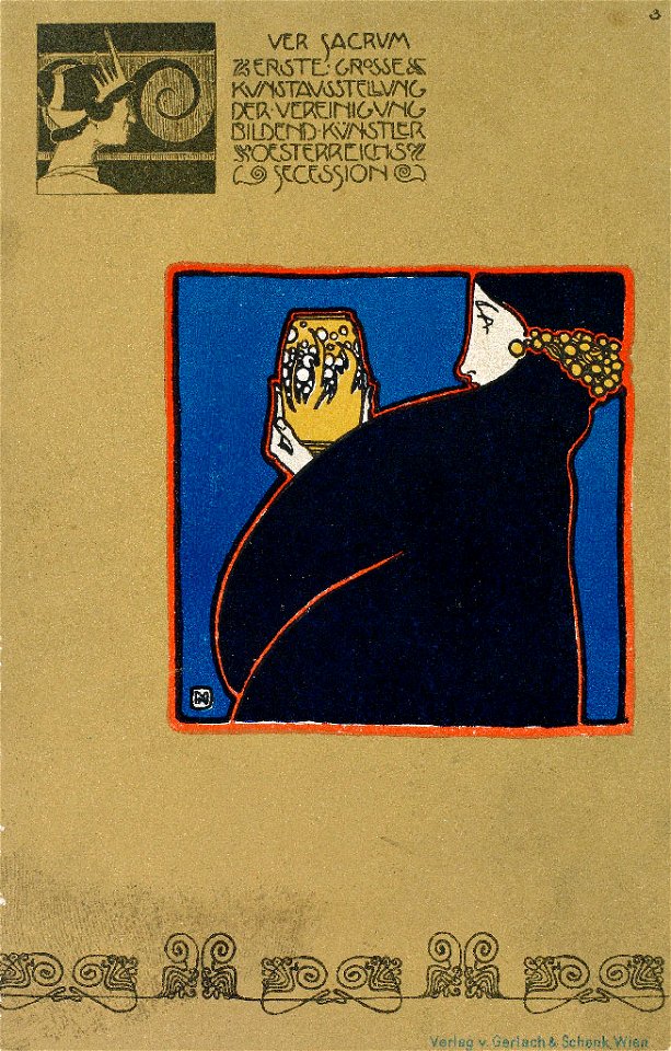 Koloman Moser Postkarte Ver Sacrum 1898