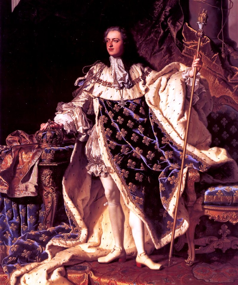 Koning Louis XV; Hyacinthe Rigaud