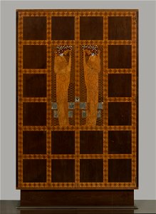 Koloman Moser - Inlaid Armoire from the Eisler-Terramare Apartment Bedroom - Google Art Project. Free illustration for personal and commercial use.