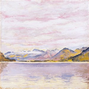 Kolo Moser - Wolfgangsee mit tiefem Horizont - ca1913