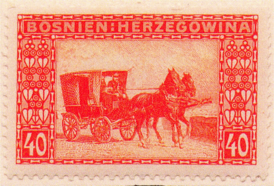 Kolo Moser - Briefmarke für Bosnien-Herzegowina 40