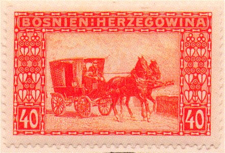 Kolo Moser - Briefmarke für Bosnien-Herzegowina 40