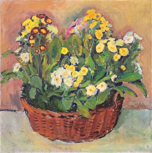 Kolo Moser - Primeln im Korb - ca1912