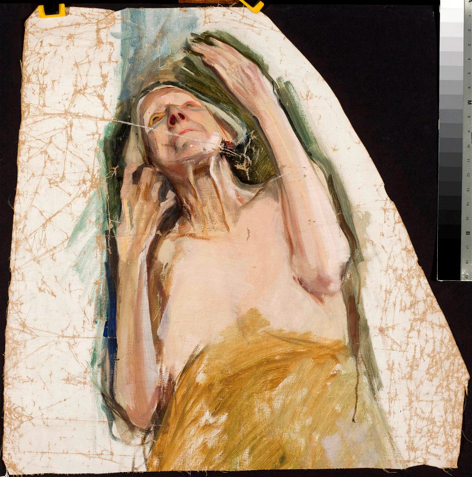 Konrad Krzyżanowski - Study of an old woman - MP 46 MNW - National Museum in Warsaw